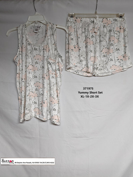 tank short pajama set