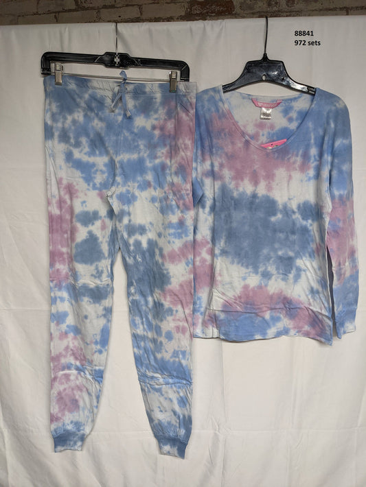 long sleeve tie dyed pajama set