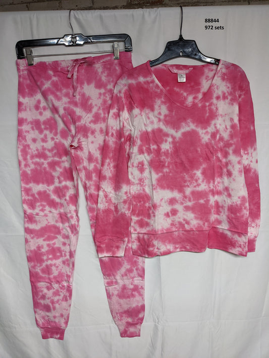 long sleeve tie dyes pajama set