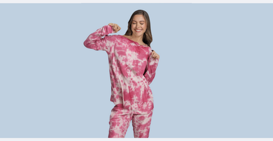 long sleeve tie dyes pajama set