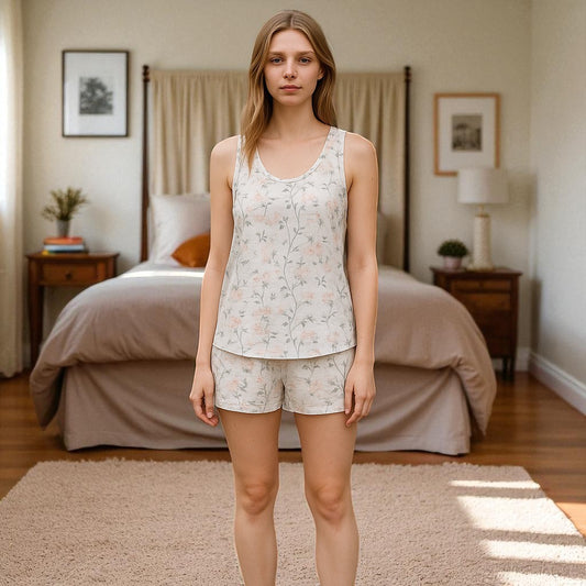 tank short pajama set